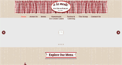 Desktop Screenshot of alamodeicecreamparlor.com